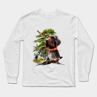 Pudelpointer , bird hunting Long Sleeve T-Shirt